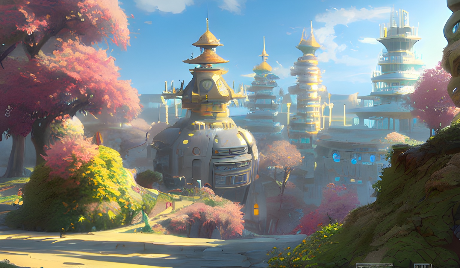 写实类场景原画